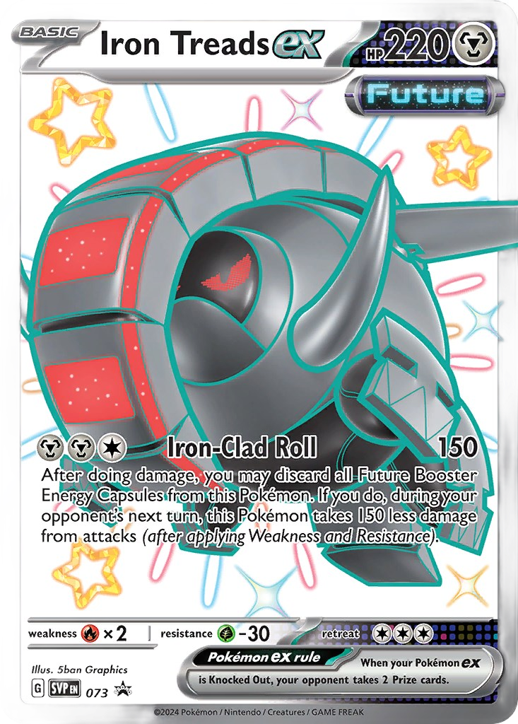 Pokémon TCG: Scarlet & Violet—Paldean Fates – Iron Treads ex Tin